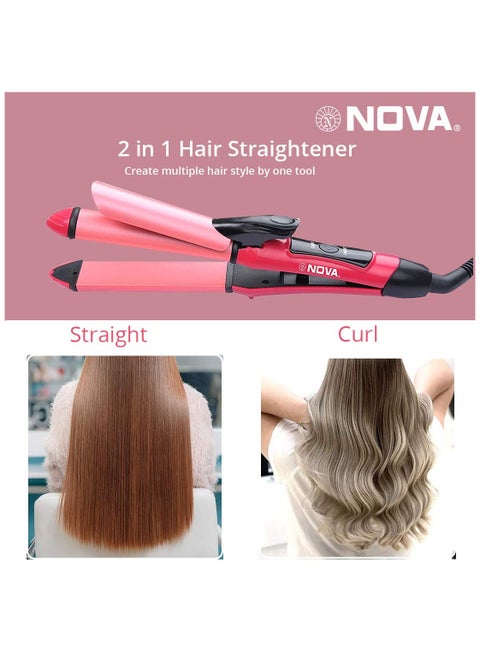 Hair Styling Nova Hair Straightener And Curler And Dryer In