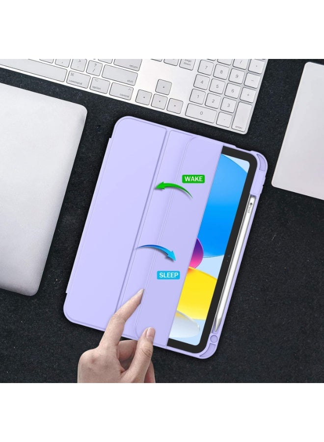 general iPad (A16) Case/iPad 10th Generation Case [11-Inch 2025/10.9 Inch 2022] with Pencil Holder, Smart Cover with Soft TPU Back [Support Auto Wake/Sleep] - Image 4