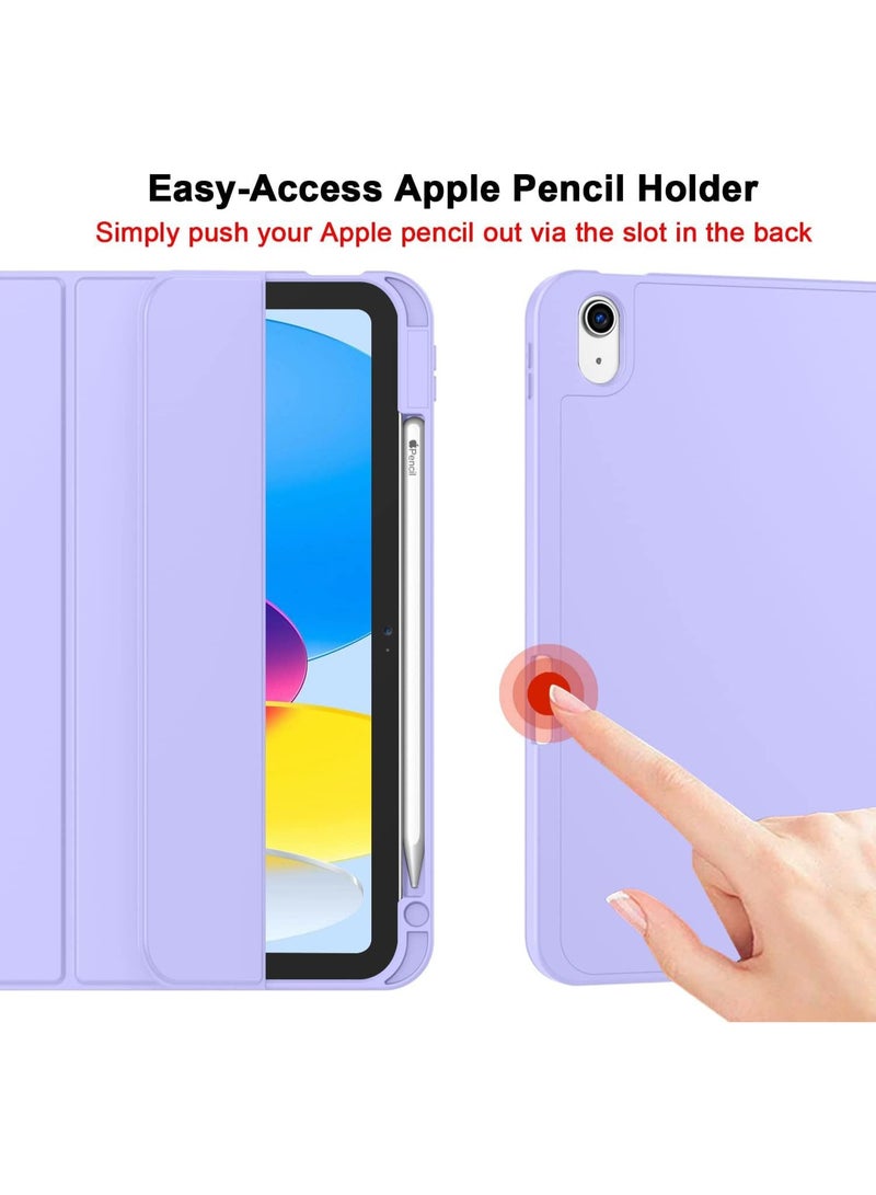 general iPad (A16) Case/iPad 10th Generation Case [11-Inch 2025/10.9 Inch 2022] with Pencil Holder, Smart Cover with Soft TPU Back [Support Auto Wake/Sleep] - Image 2
