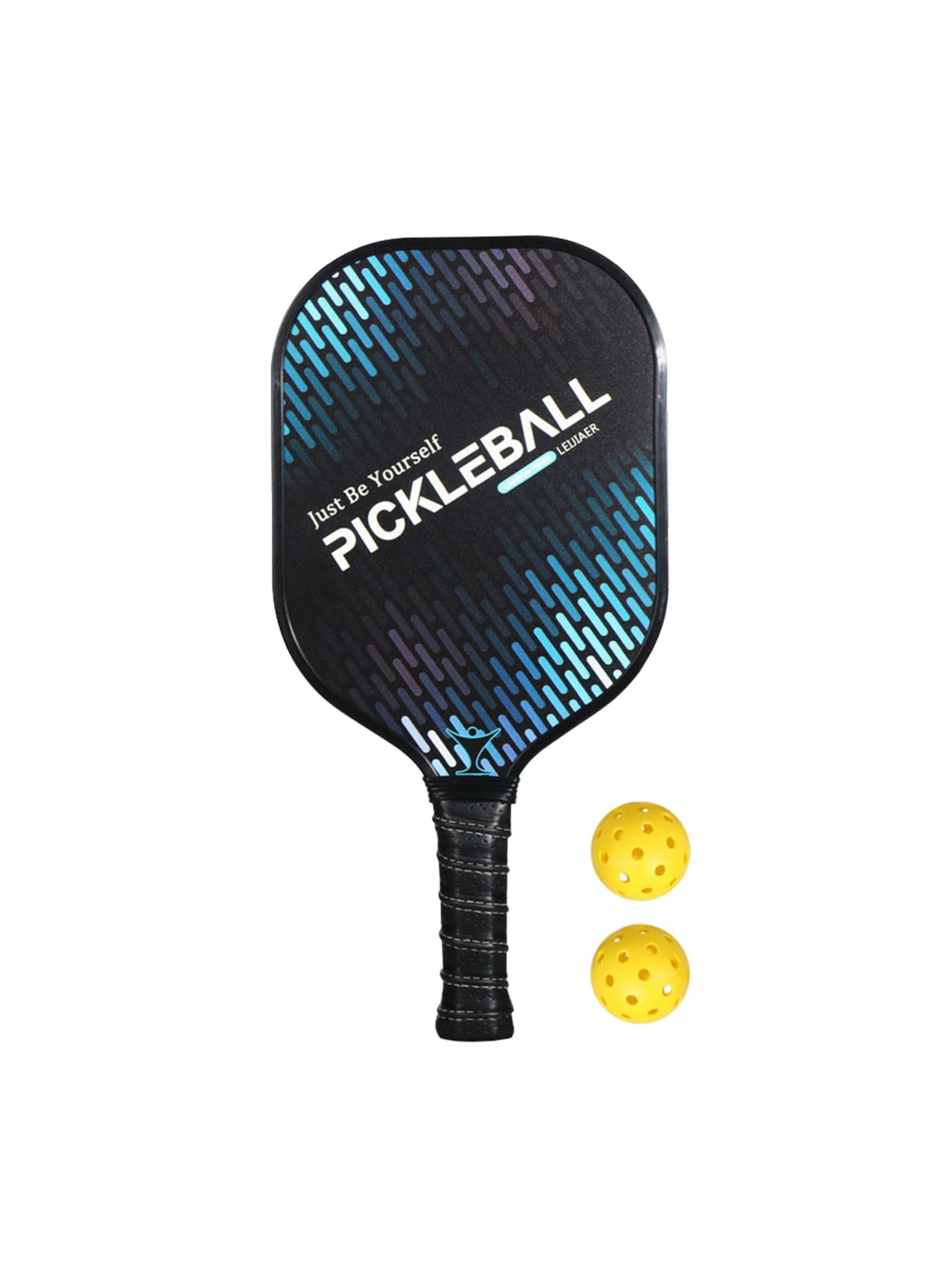 Leijiaer Ultralight Pickleball Paddle And Ball Set Carbon Fiber Surface ...