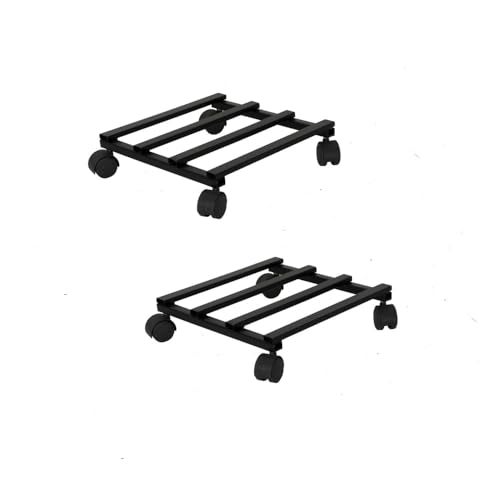 DECOWORLD || Plant Stand with Wheels || Planter Stand with Wheels for Flower Pots and Plant Pots|| ( Set of 2) - Image 1