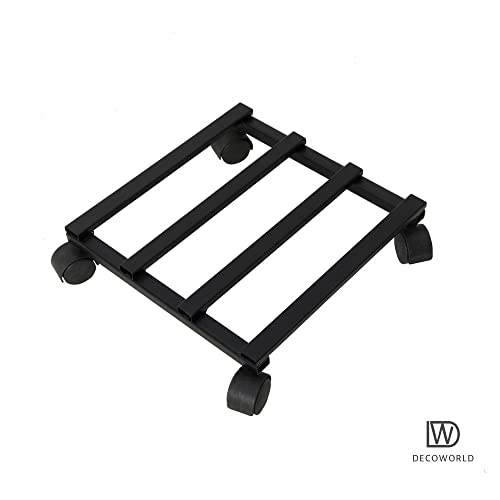 DECOWORLD || Plant Stand with Wheels || Planter Stand with Wheels for Flower Pots and Plant Pots|| ( Set of 2) - Image 2