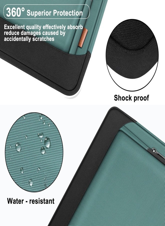 DOMISO 17-17.3 Inch Laptop Bag Large Capacity Shoulder Bag for Dell XPS/HP Pavilion 17/Lenovo Chromebook 317, Green - Image 4