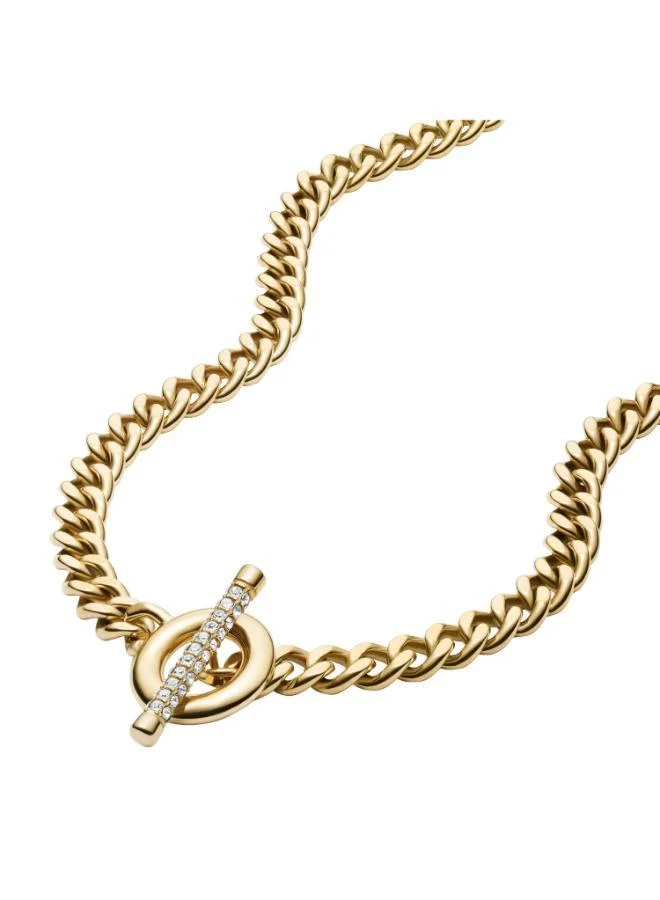 FOSSIL  JF04956710 Base Metal Jewelry with Cubic Zirconia for Women | Best Price UAE