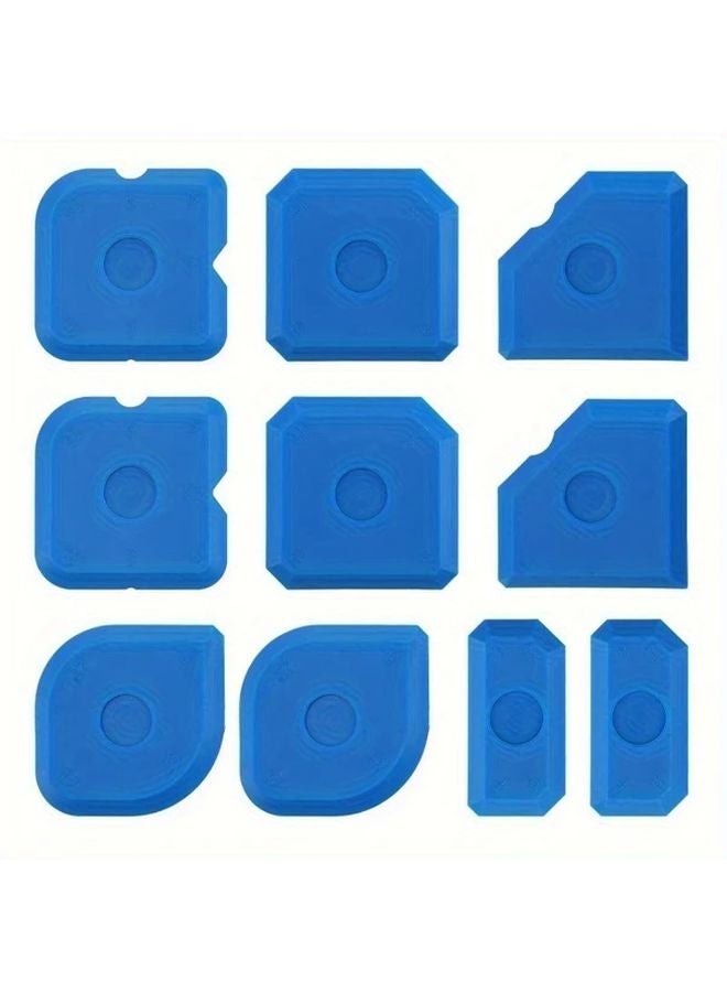 10pcs Reusable Sealing Rubber Tool Set 23 Shapes Scraper For Kitchen Bathroom Floors - Image 1