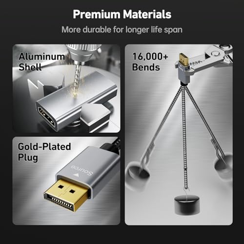 BENFEI 4K DisplayPort to HDMI Adapter Cable, (2K 60Hz, 1080p 120Hz) Uni-Directional Display Port to HDMI Monitor Converter Compatible for HP, Dell, GPU, AMD, NVIDIA, More. Male to Female - Image 4