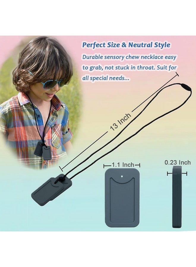 MaberryTech Direct Sensory Chew Necklace For Kids, Oral Motor Aids Chewy Necklace Sensory For Boys Girls With Autism, Adhd, Spd Needs, Oral Chew Toys For Sensory Made Of Food Grade Silicone Bpa Free - Image 2