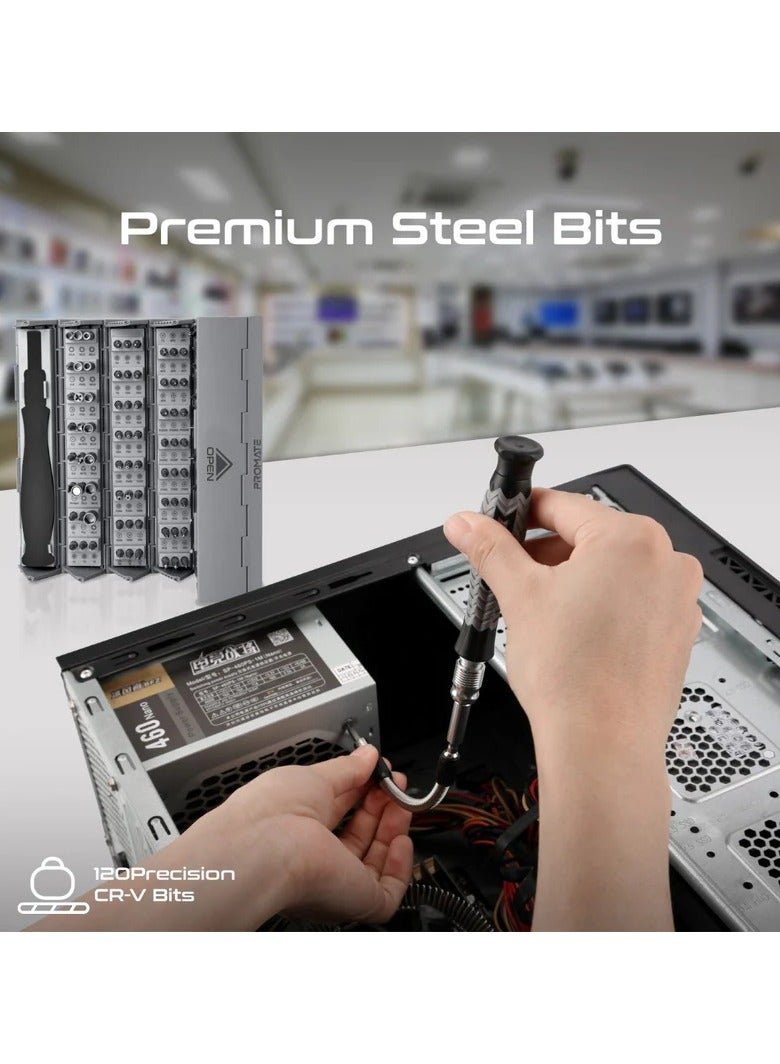 PROMATE 126 Piece Cylindrical Magnetic Screwdriver Kit - Image 3