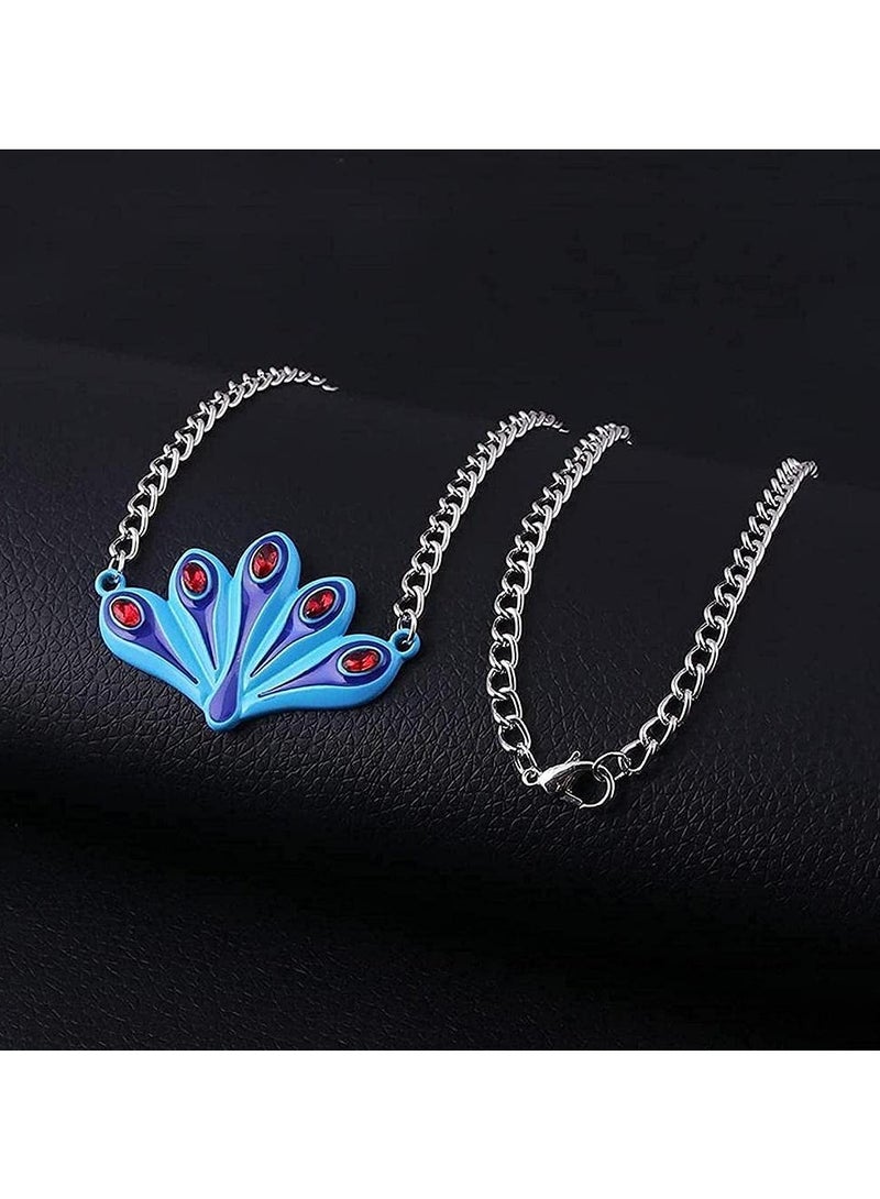 Anime-Inspired Peacock Necklace and Snake Bracelet Set, Trendy Jewelry for Fans, Ideal Gift for Girls Who Love Movies and Games - Image 2
