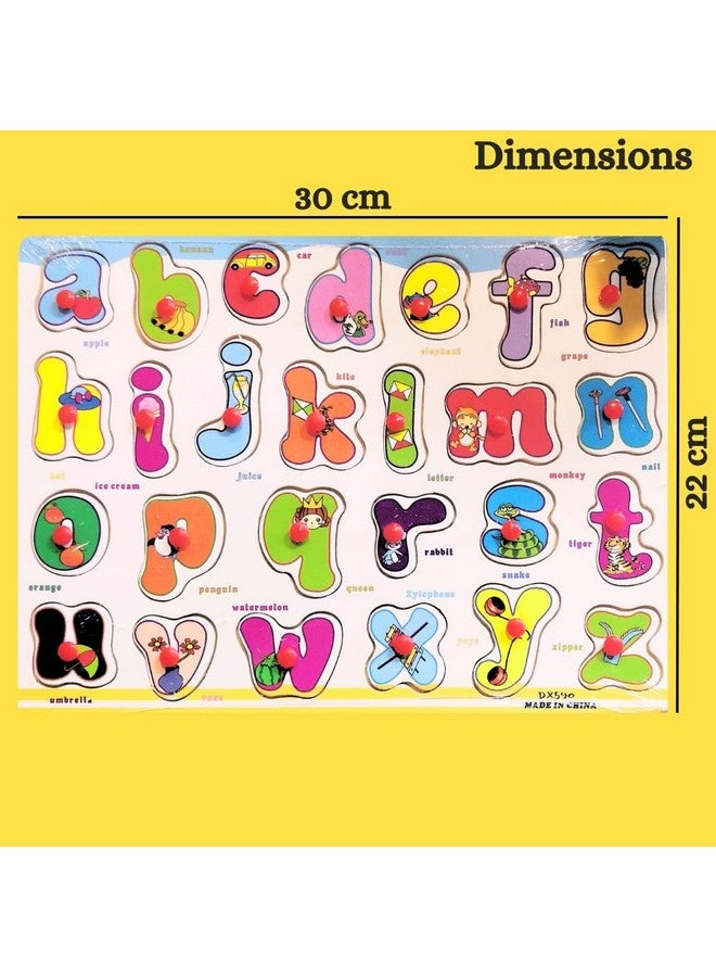 PLUSPOINT ABC + 123 Wooden Educational Toddlers Puzzles, Wooden Alphabet Number Shape Puzzles Toddler Learning Puzzle Toys for Kids Boys & Girls, 2 in 1 Puzzle for Toddlers (ABC+123 Puzzle) - Image 5