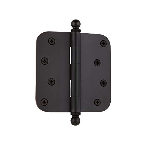 Nostalgic Warehouse Ball-Tip Residential Door Hinge with Radius Corner, Oil Rubbed Bronze - Image 1