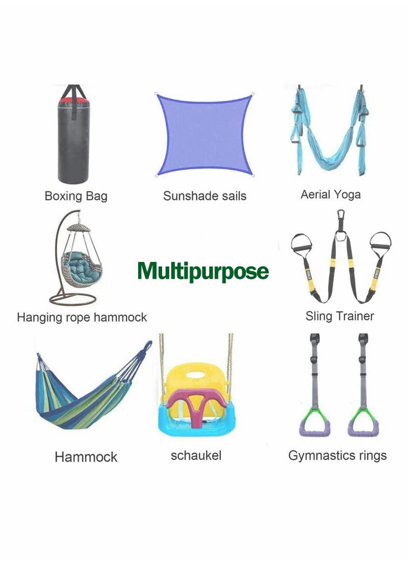 Excefore Porch Swing Spring, Heavy Duty Hammock-Chair Spring 500kg Weight Capacity Ceiling Mount  - Image 4