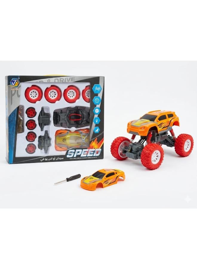 2-in-1 DIY Take-Apart SUV Toy Car Assembly Set (2 Assorted Styles)
