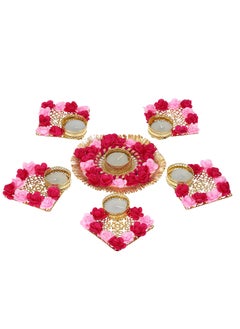 Webelkart Webelkart Premium Set of 5 Tealight Candle Holder for Home Decor Diwali Candles for Decoration| Diwali diyas for Decoration| Diwali Gifting Items (Pack of 5, 6.x 3.5 Inches)  - Image 3