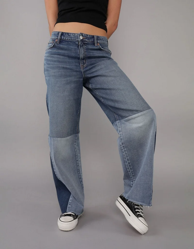 American Eagle AE Stretch Super High-Waisted Baggy Wide-Leg Jean