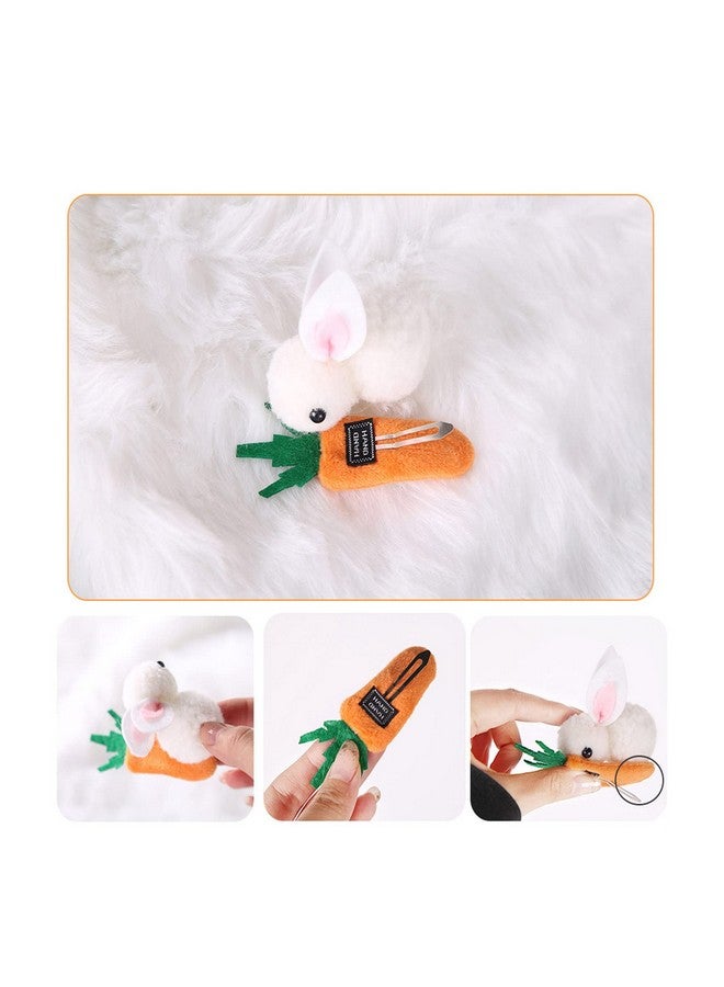 Soochat Bunny Hair clips Carrot Hairpin Easter Rabbit Hair Clips for Easter Halloween Party Fancy Dress Cosplay Costume Headwear 2Pcs - Image 3
