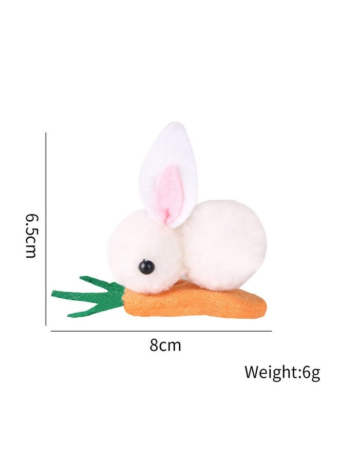 Soochat Bunny Hair clips Carrot Hairpin Easter Rabbit Hair Clips for Easter Halloween Party Fancy Dress Cosplay Costume Headwear 2Pcs - Image 2