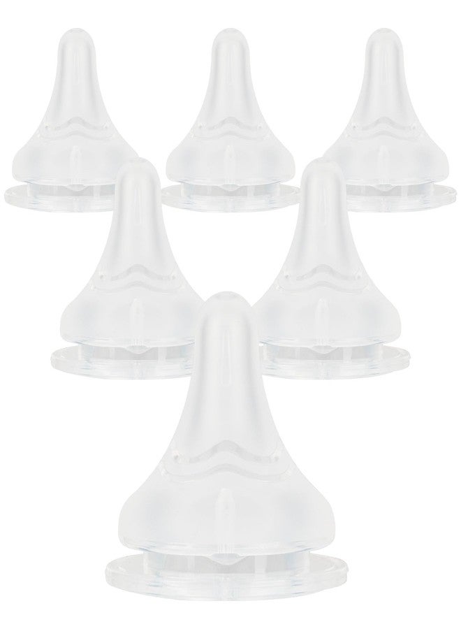 joyfeed Silicone Nipples for Lansinoh Bottles, Size L,Replacement Bottle Nipple,6m+,Fast Flow, 6 Count - Image 1