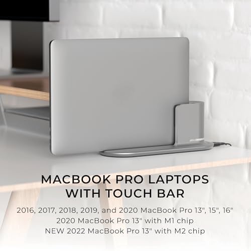 HumanCentric محطة إرساء HumanCentric DockBook لجهاز MacBook Pro مع شريط اللمس فقط، متوافقة مع MacBook Pro مع شريط اللمس 2016-2020 و2022، يجب أن تحتوي على شريط اللمس، لا تدعم الشاشات المزدوجة، تتطلب محول الطاقة الخاص بك - Image 3