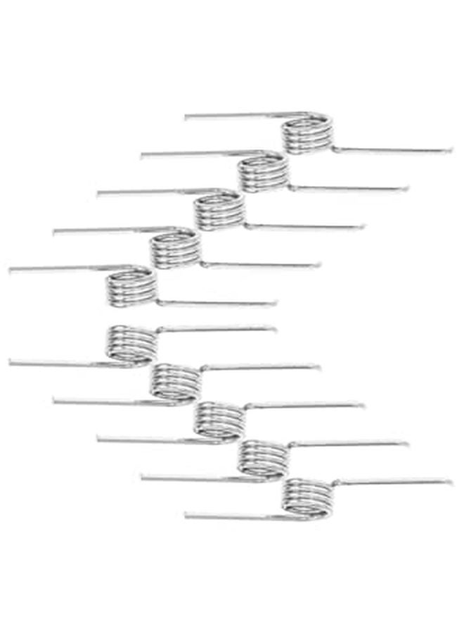 10Pcs Small Stainless Steel Torsion Springs for Trash Can Lid Replacement Garage Outdoor Bin - Image 1