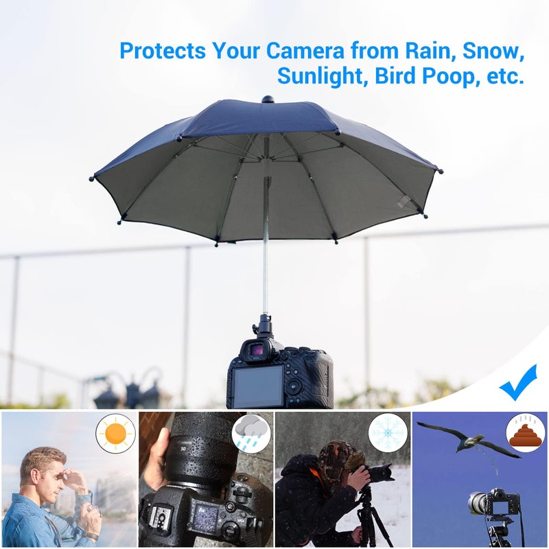 Kiorafoto غطاء واقي للمطر والمظلة لكاميرا DSLR بدون مرآة مع حذاء ساخن لكاميرات كانون EOS R100 R50 R8 R7 R10 R3 R6 Mark II R5 C Rp R Rebel T8i T7 90D A7RV A7 IV A7S III II Z8 Z9 Z30 Z5 Z6 Z7II - Image 4