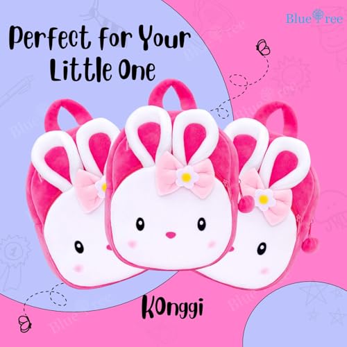 Blue Tree Girl's and Boy's Plush Minnie Cartoon School Bag Backpack (Pink, 3 to 5 Year) - Image 2