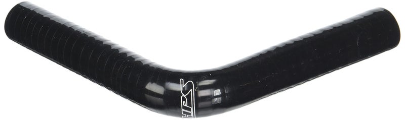 HPS HTSEC90-062-BLK Silicone High Temperature 4-ply Reinforced 90 degree Elbow Coupler Hose, 100 PSI Maximum Pressure, 4" Leg Length on each side, 5/8" ID, Black - Image 2