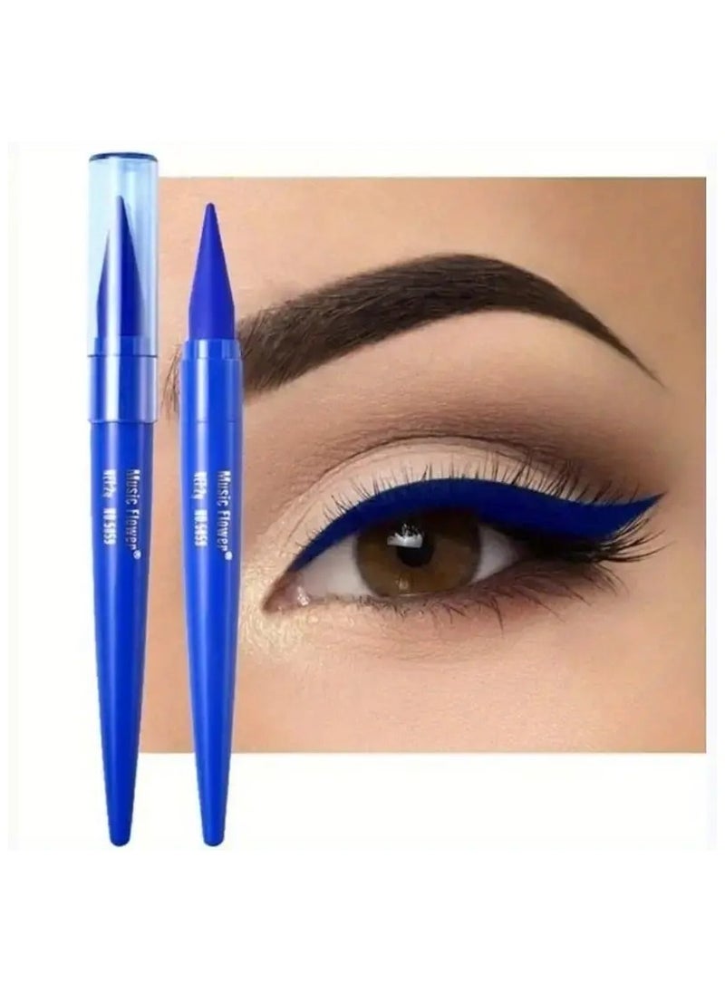 Music Flower - Long-Lasting Matte Eyeliner Gel - Smooth, Natural, Waterproof, And Smudge-Proof, Blue Eyeliner Contains Plant Squalane Formula - Brown - Image 1