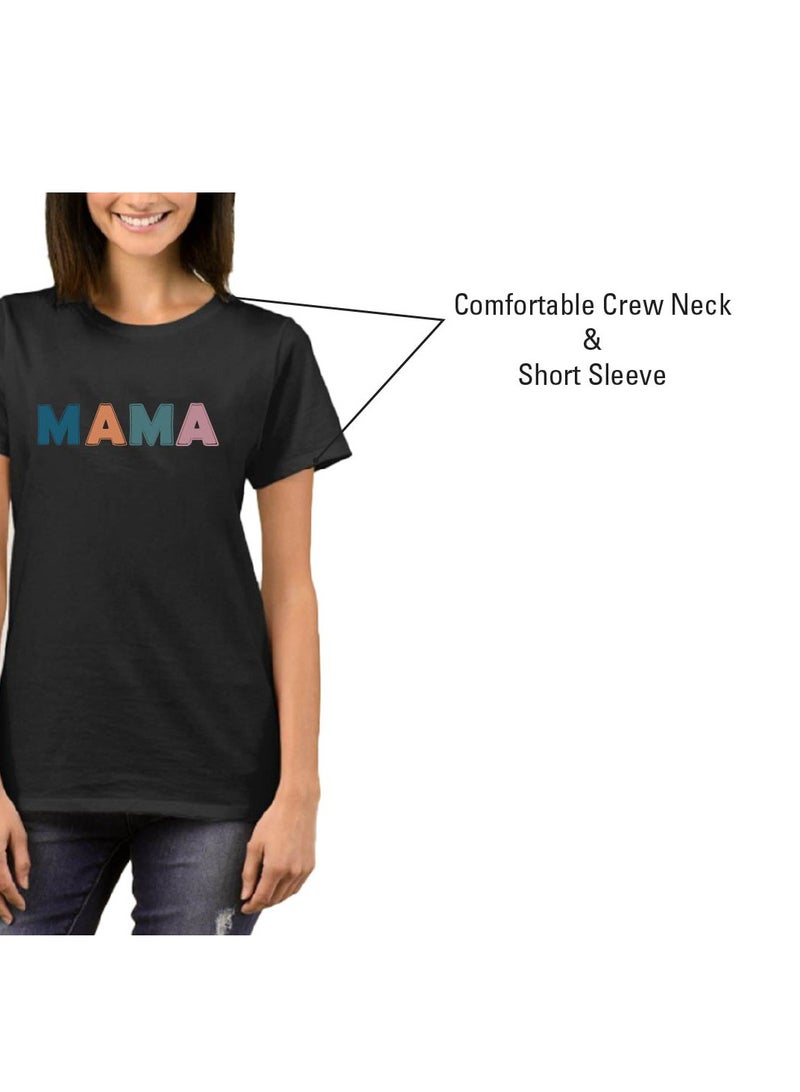 PRINTSHOP4ME Mother’s Day Mama Printed T-Shirt - T-Shirt Gift from Kid’s Daughter Son - Best Mother's Day Tshirt - Great Gift for Moms - Gift for Mother's Day - Image 5