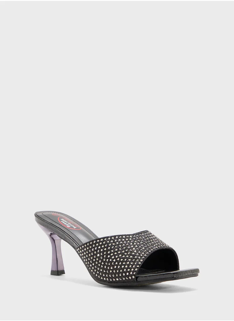 B&R Diamante Heeled Sandal