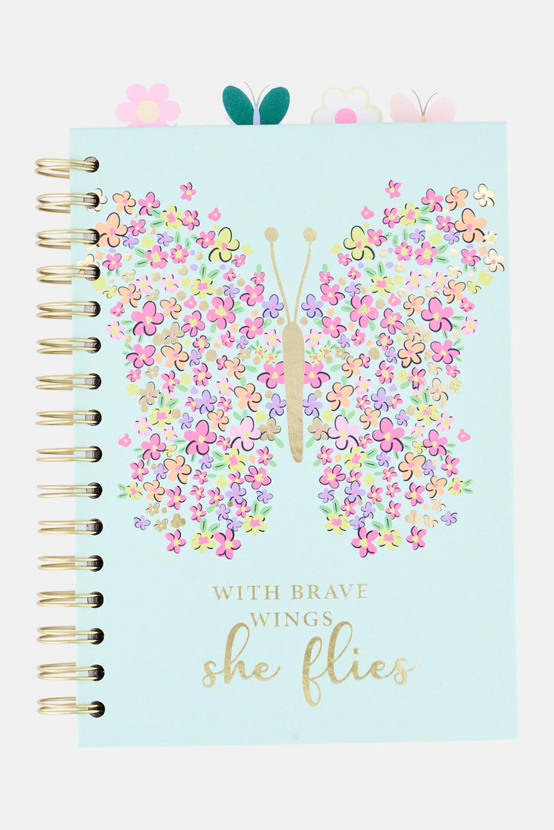 VOTUM With Brave Wings She Flies Spiral Notebook, Multicolor  - Image 1