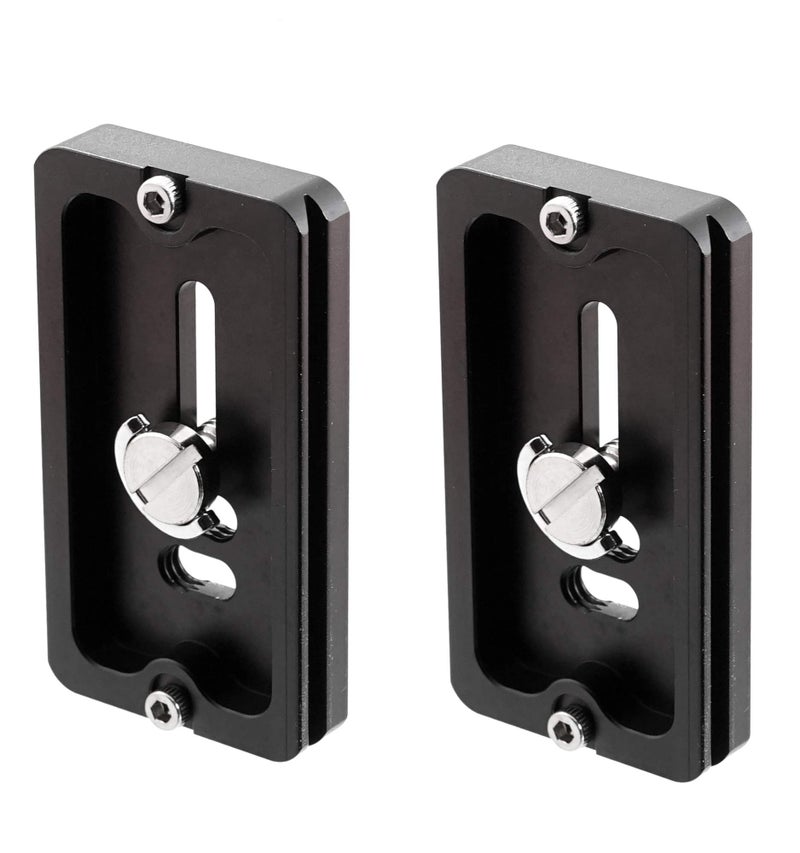 Fotasy (2 Packs) Fotasy 70mm Arca Swiss Plate, 70 mm QR Plate, Quick Release Plate, Arca Type Plate, Tripod Quick Release Plate fits Arca-Swiss Universal Standard Clamp for DSLR Camera Tripod Ballhead - Image 2