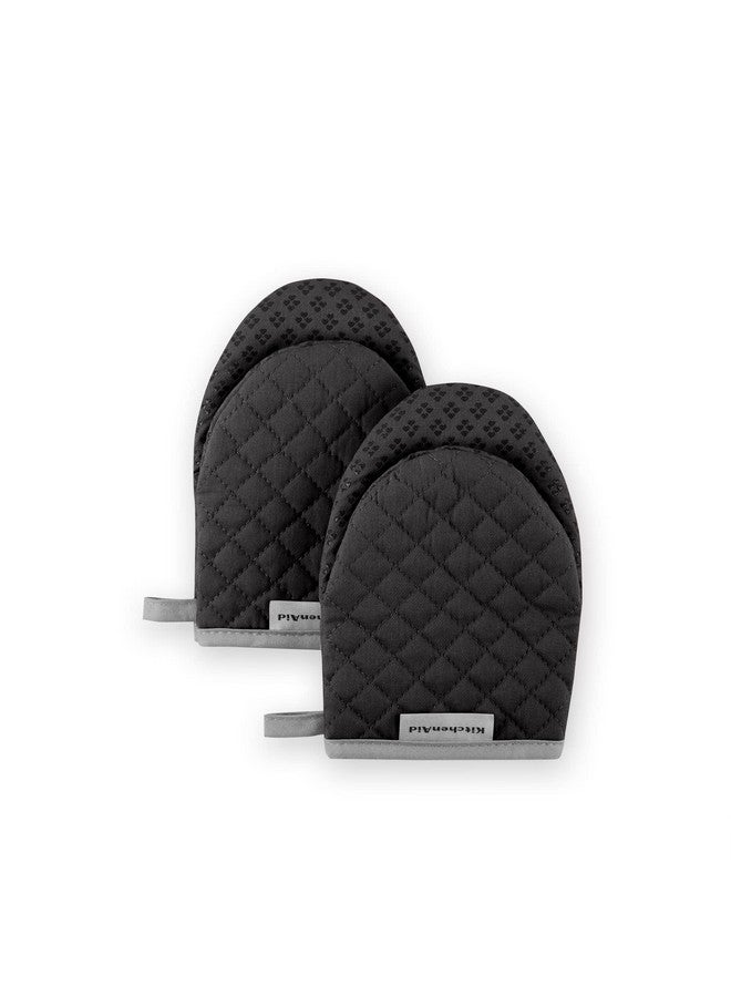 KitchenAid Asteroid Mini Oven Mitt, 5.5"x8", Black - Image 1