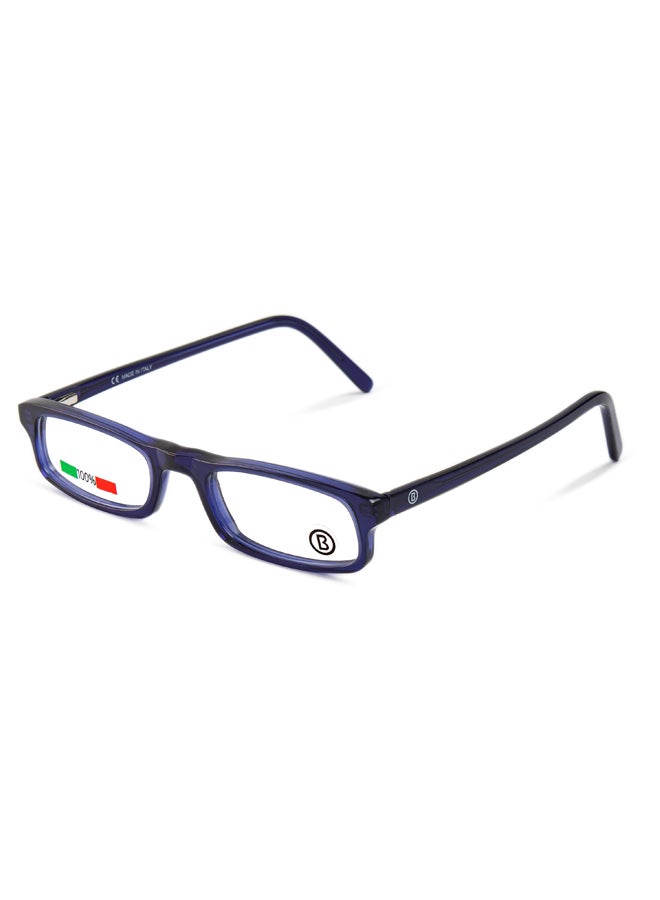 B1919  ( Made in Italy ) Rectangle Unisex Half Moon Frame Readings - Image 2