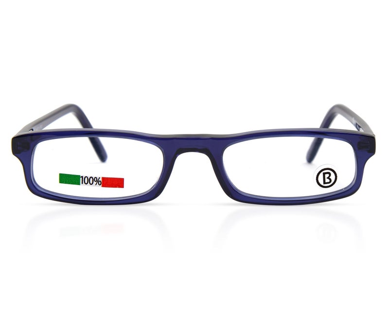 B1919  ( Made in Italy ) Rectangle Unisex Half Moon Frame Readings - Image 1