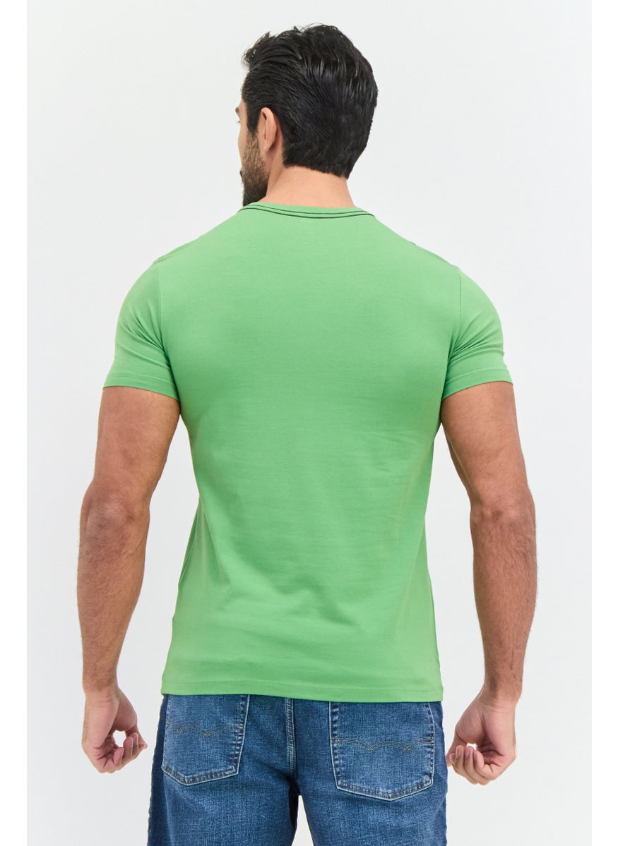 Men Crew Neck Short Sleeve Brand Logo T Shirt, Dark Green - pzsku/ZC15FAA43A6DAFFDC26F5Z/45/_/1737728216/d51de951-f9e0-42e2-81dd-84c971840aa5