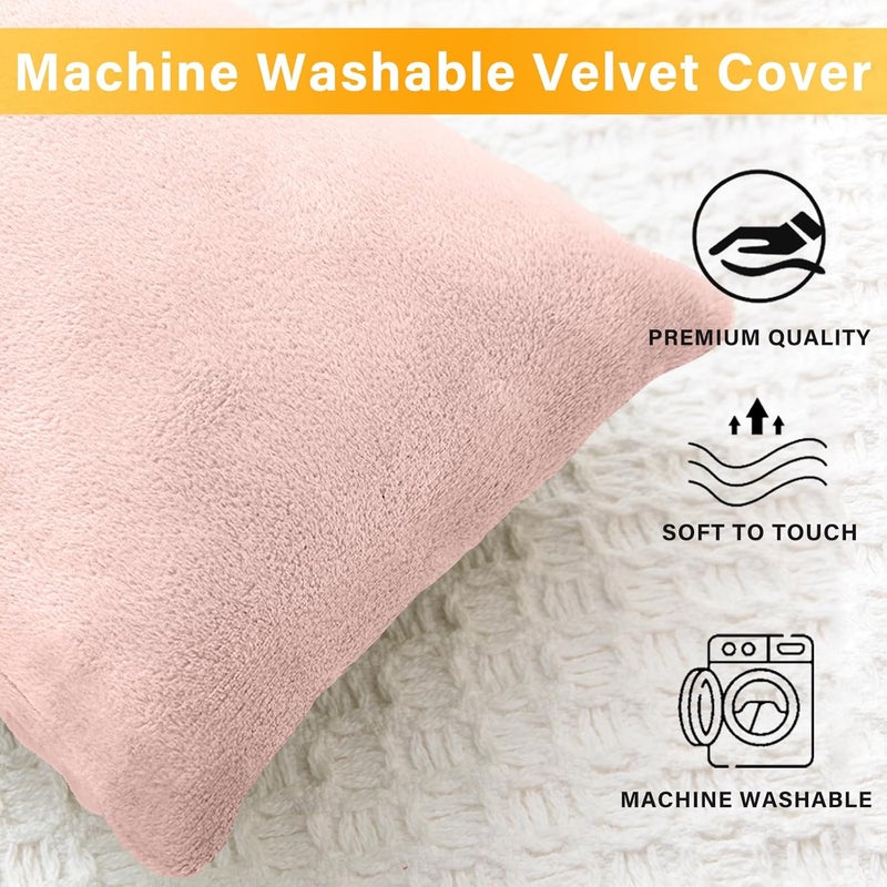 1 MIDDLE ONE Condition adaptive build 1 MIDDLE ONE 2 Pack Small Pillow, Memory Foam Mini Pillow 11 X 7 Inches for Travel, Sleeping, Nap and Neck, Knee, Lumbar Support, Tiny Cushion for Pet, Dogs (Light Pink) Global standard processed material - Image 4