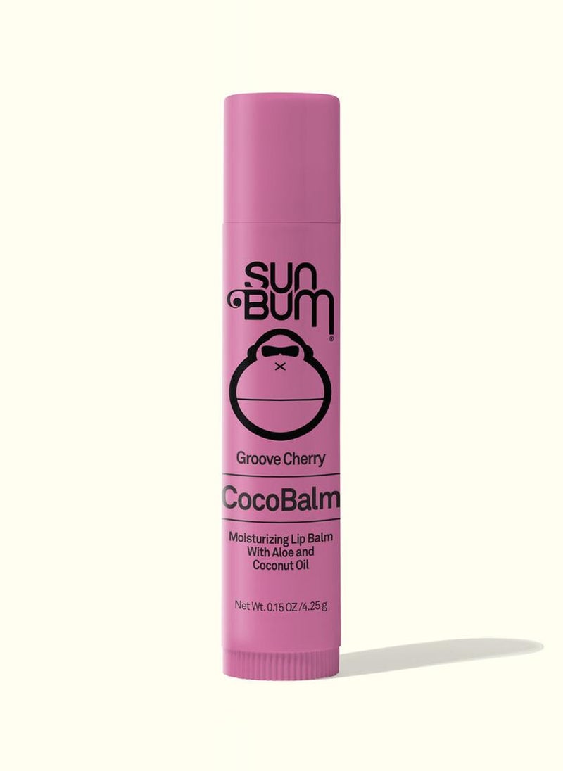 Sun Bum CocoBalm Lip Balm Groove Cherry  .15 oz - Image 1