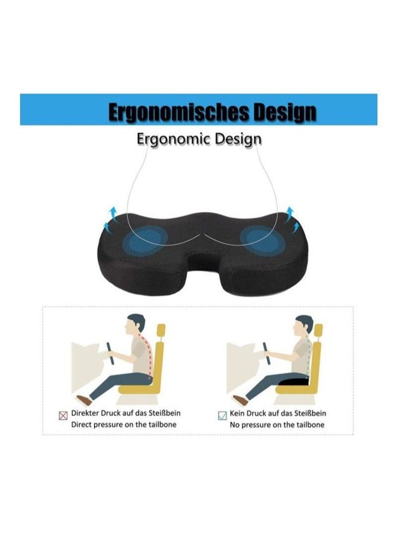 Generic - Choice Memory Foam Seat Cushion Black - Image 1
