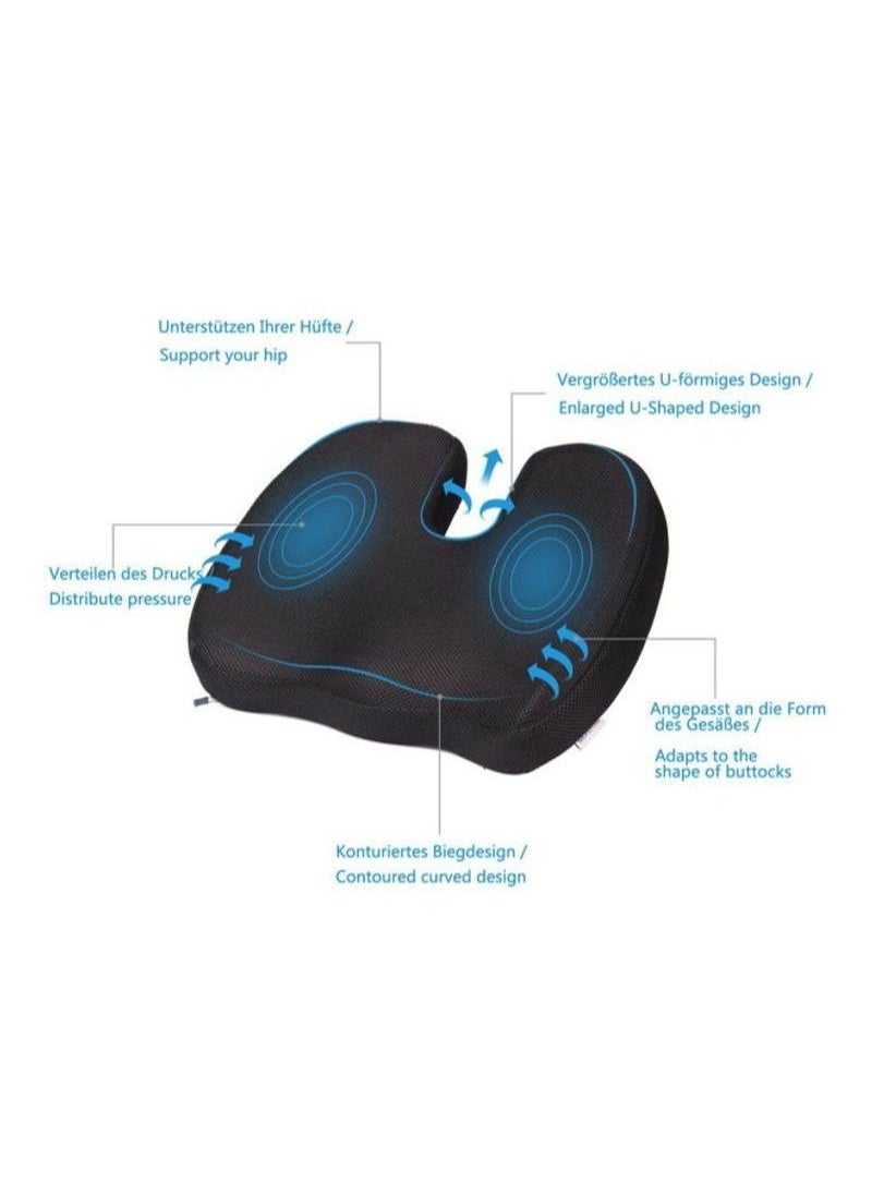Generic - Choice Memory Foam Seat Cushion Black - Image 1