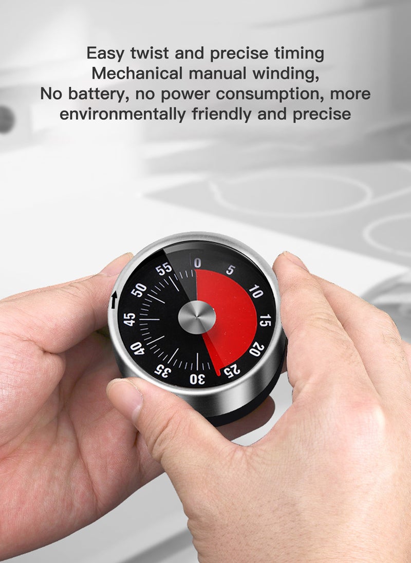Sunhome 60 Minute Visual Countdown Magnetic Mechanical Kitchen Timer  - Image 3