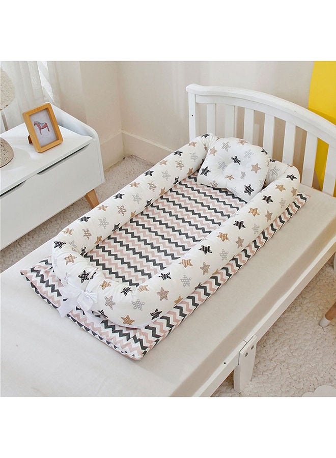 Bumble & Bird Portable Baby Nest With Pillow - Stars - Image 2