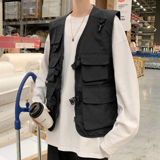 Fashion Retro Vest Mens Streetwear BF Style Waistcoat Black - pzsku/ZC15FF49ECEA0D34C7102Z/45/1746228038/500c0716-6613-4a82-a83e-f892d1108764