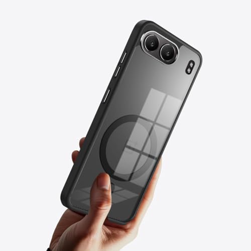 KARWAN Translucent Hybrid Back Case Cover Compatible with Oneplus Nord 4 Shockproof Case with Camera Protection, N52 Magnet Cover Case with Magnetic MagEaze Wireless Charging Cover (Black) - Image 5