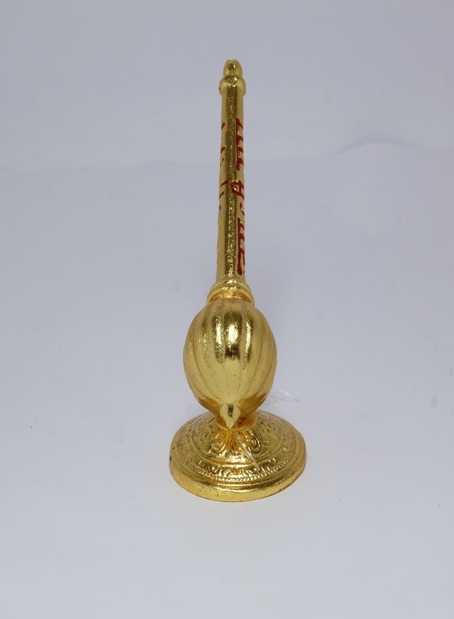 كريدايكرافت KridayKraft Lord Shree Hanuman Ji Big Gada கதை، gedak، ಗದೆ مع Jai Shree Ram Engraving Idol لديكور غرفة Mandir Pooja للمنزل والمكتب، - Image 5