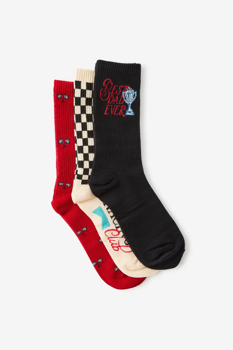 Typo Father's Day 3 Pack of Socks
