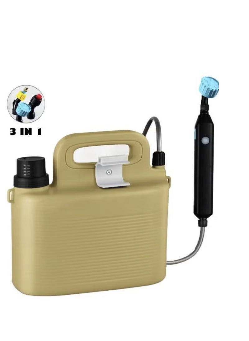 Generic Portable Hand-Held Spray And Shower Pump For Travel, Trips, And Camping, Rechargeable via USB with a Large 6-liter Water Tank.  - Image 2