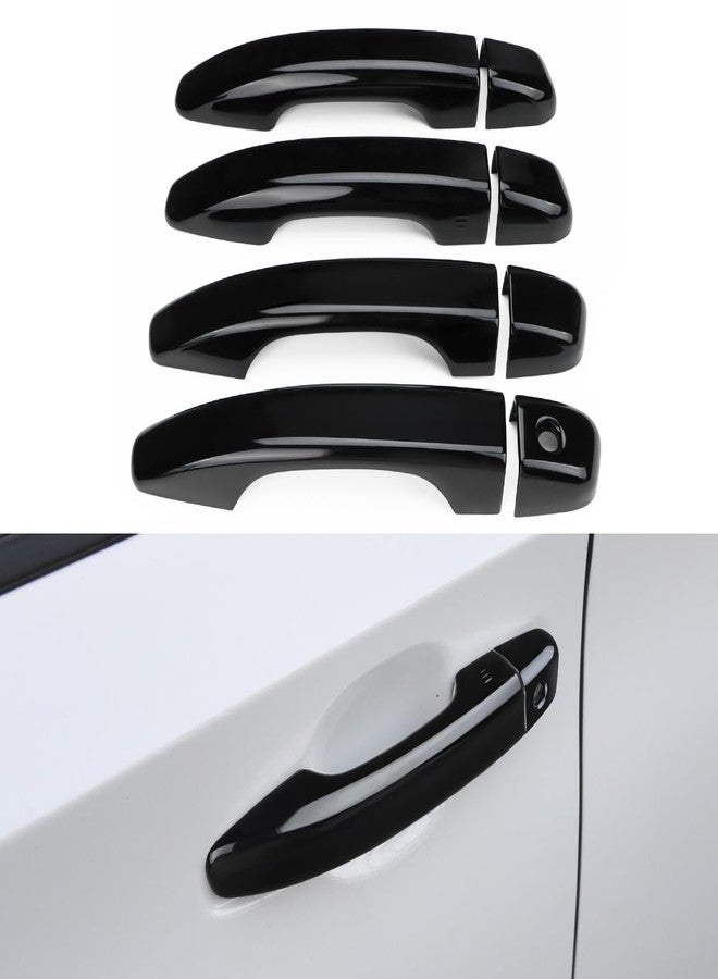 DLOVEG Car Door Handle Cover Compatible for 2018 2019 2020 2021 2022 Honda Accord Accessories Black Door Handle Protector (Without Keyless Entry Holes) - Image 1