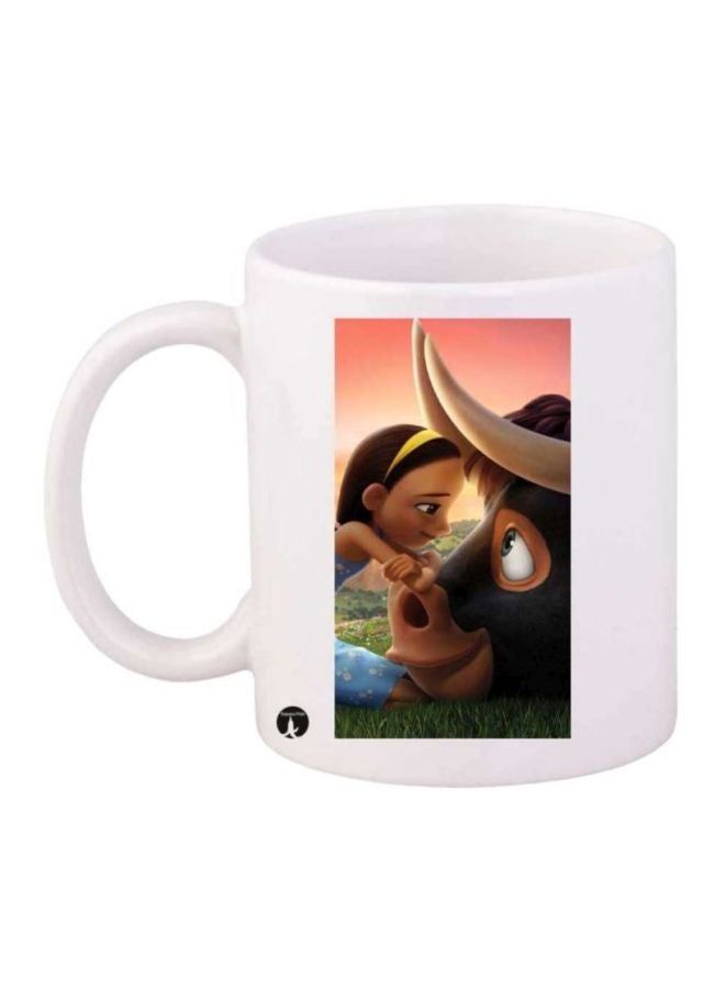 RKN Ferdinand Printed Coffee Mug White/Brown/Blue - Image 1