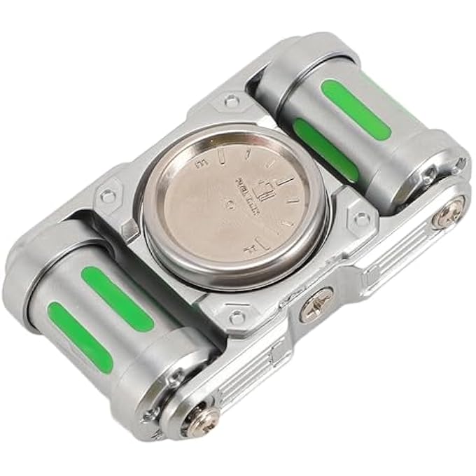 POENVFPO Stress Relief Toy, Zinc Alloy Fingertip Gyroscope Glow in Dark Pocket Size Stress Relief Toy for ADHD ADD Autism - Image 1